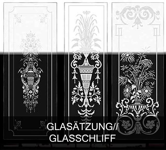 Glasätzung Glasschliff 